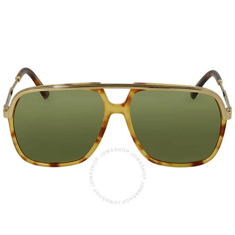 Gucci Green Sunglasses GG0200S 003 57 889652093475